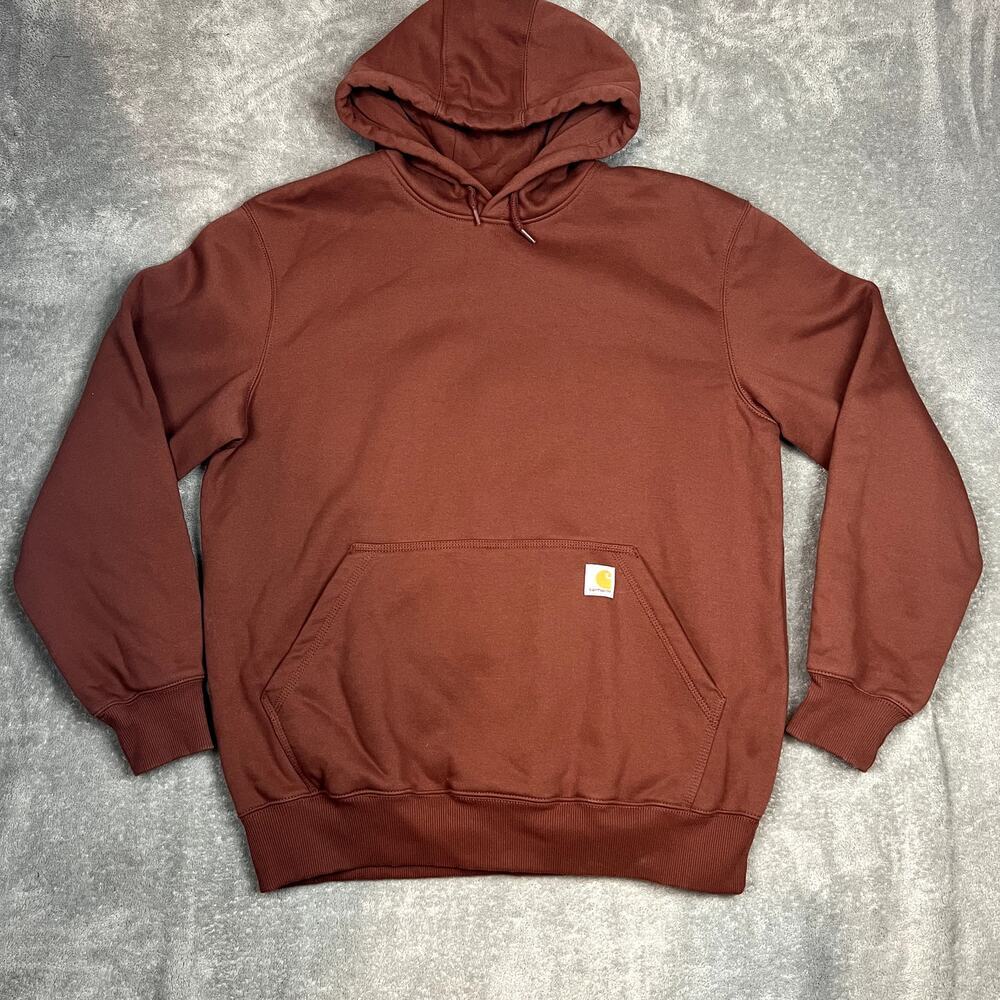 Carhartt Loose Fit Heavyweight‎ Hooded Sweatshirt Mens L Front Pocket Oversized